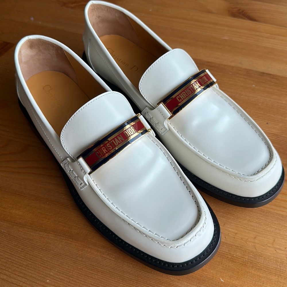 Christian Dior Leather Women’s Loafers Size 40
